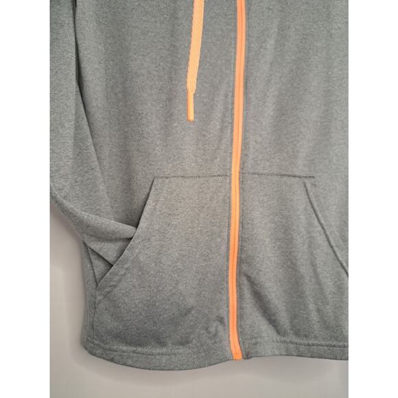 Under Armour Womens Jacket Size XS Gray Orange Sporty Running Workout - Picture 3 of 9